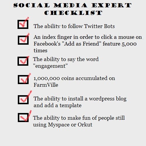 Social Media Expert Checklist